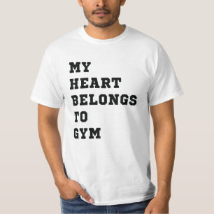 Mitt hjärta tillhör till gym t shirt