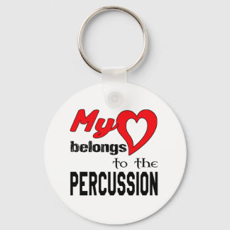 Mitt hjärta tillhör till perkussionen. nyckelring