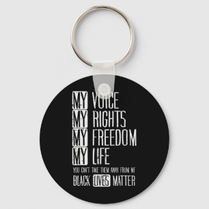 Mitt Höger Freedom Life Black lever problem med Bl Nyckelring