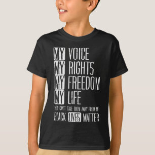 Mitt Höger Freedom Life Black lever problem med Bl T Shirt