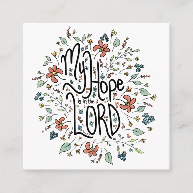 Mitt hopp står till Herren Kuvertkort Tilläggskort (Framsida)