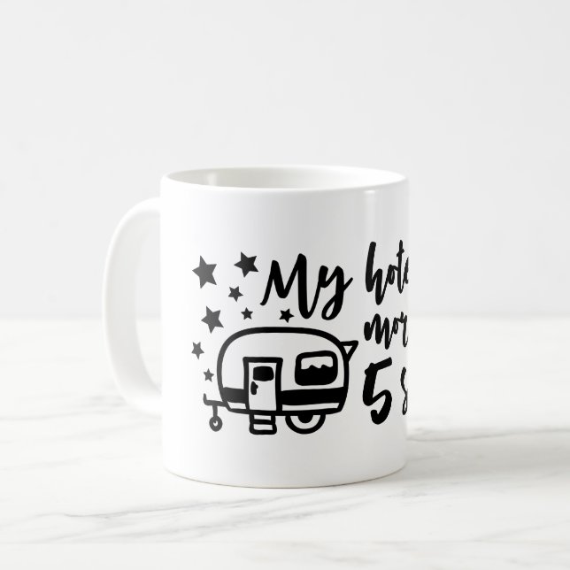 Mitt hotell har mer än 5 stjärnor kaffe Mugg (Framsida vänster)