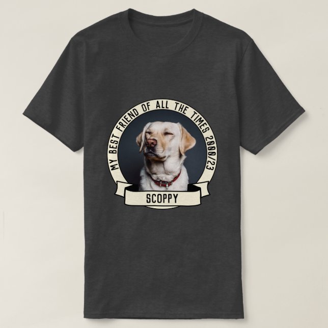 Mitt hund-foto t shirt (Design framsida)