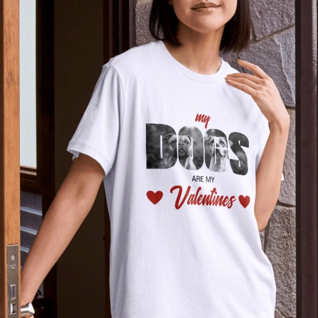Mitt Hundar är mina Valentineser Anpassningsbar Bl T Shirt (Skapare uppladdad)