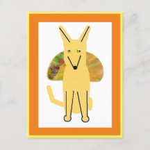 Mitt hundbuddy och Taco, vykort