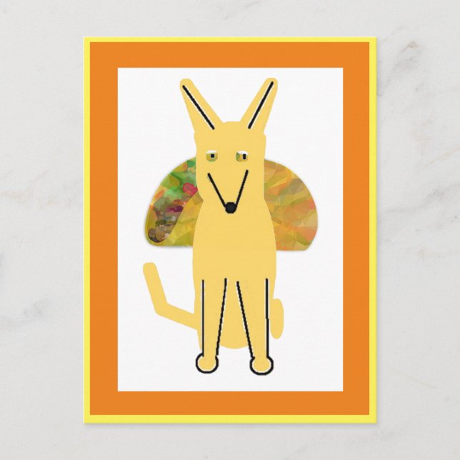 Mitt hundbuddy och Taco, vykort (Framsida)