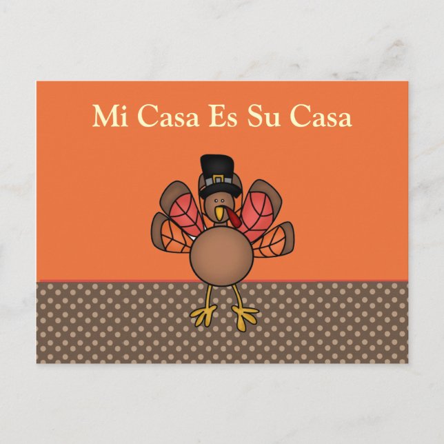 Mitt hus är ert hus vykort (Framsida)