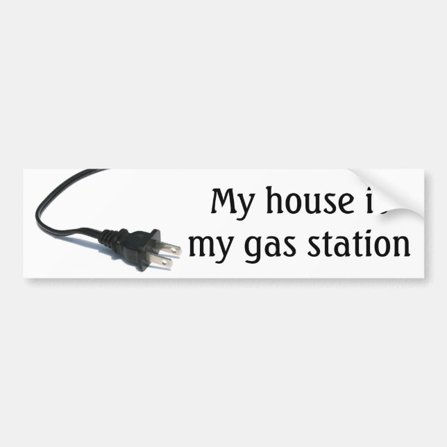 Mitt hus är min bensinstation bildekal (Framsidan)