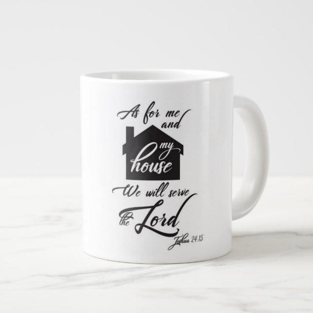 Mitt hus - Extra-kaffe, mugg Jumbo Mugg (Framsida höger)