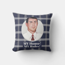 Mitt hus! Min Regler! Dekorativ kudde