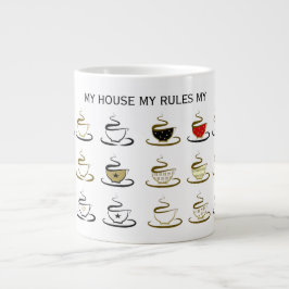 Mitt Hus Mina Regler Mitt Kaffe Jumbo Mugg
