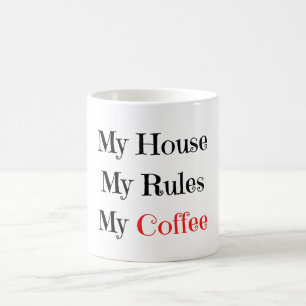 Mitt hus Mitt Regler mitt kaffe Kaffemugg