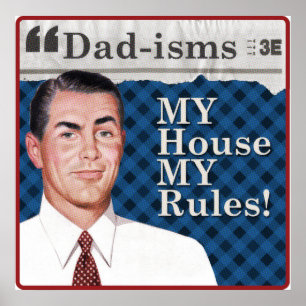 MITT hus MY regler poster