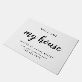Mitt hus Real Gods White Realtor Doormat