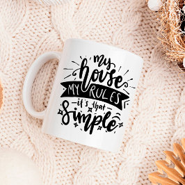 Mitt hus regler roligt kaffemugg