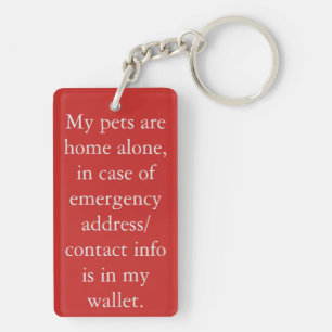 Mitt husdjur är hem- ensam fotokeychain