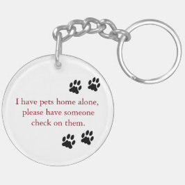 Mitt husdjur är hem- ensam fotokeychain