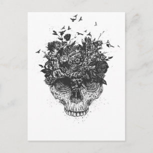 Mitt huvud är en djungel (svartvit) vykort