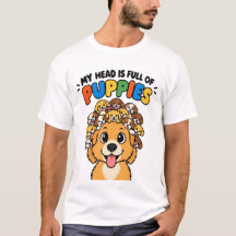 Mitt Huvud är Fullt av Valpar Söt Hund Doodle Roli