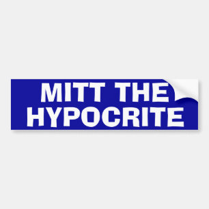 "Mitt Hypocrite" Bildekal