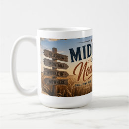 Mitt i ingenstans Glasgow Montana Kaffemugg