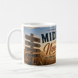 Mitt i ingenstans Glasgow Montana Kaffemugg