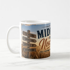 Mitt i ingenstans Glasgow Montana Kaffemugg