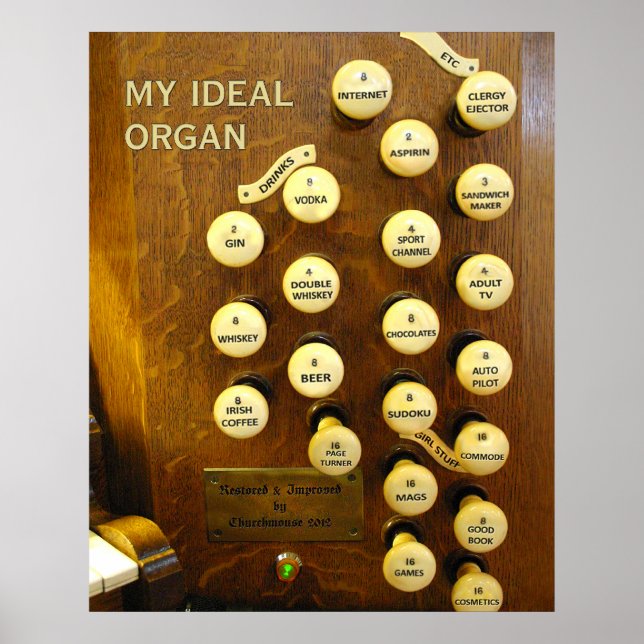 Mitt idealiska organ poster - medel storlek (Framsidan)