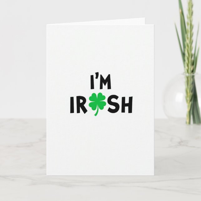 Mitt irländska Shamrock Pride-kort Kort (Framsida)