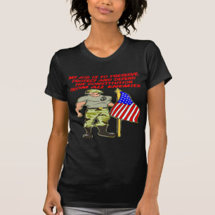 Mitt jobb är att försvara konstitutionen mot all t shirt