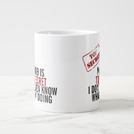 Mitt jobb är topphemligt Humor Jumbo Mugg