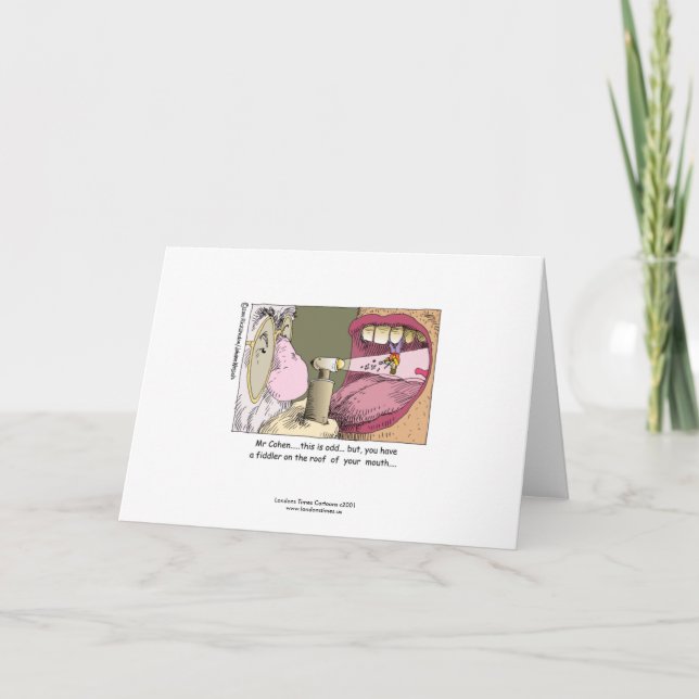 Mitt judiska tandläkarkort. kort (Framsida)