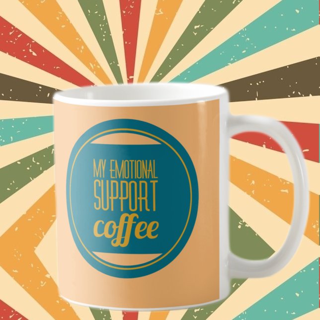 Mitt känslomässiga stöd för kaffe kaffemugg (Skapare uppladdad)