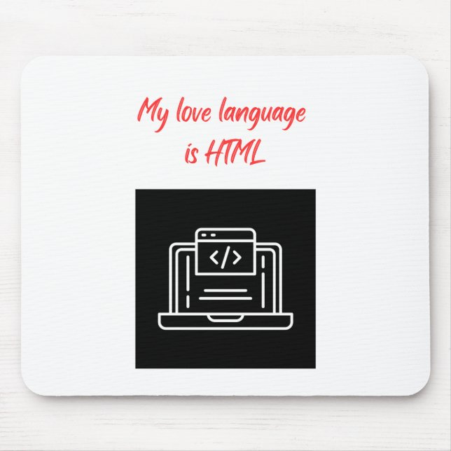Mitt Kärlek-språk är HTML Musmatta (Framsidan)