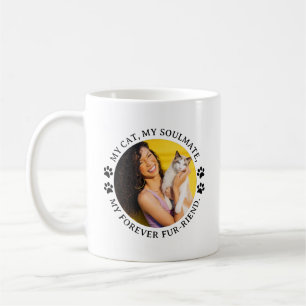 Mitt katt, min själsfrände, mitt för Päls-Riend Kaffemugg