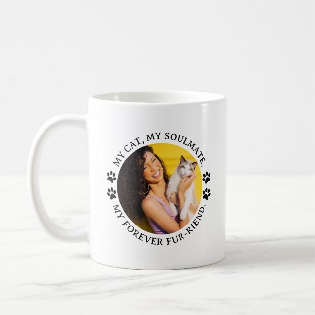 Mitt katt, min själsfrände, mitt för Päls-Riend Kaffemugg (Vänster)