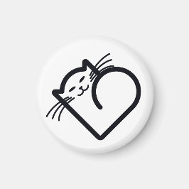 Mitt katthjärta magnet