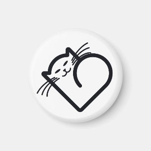 Mitt katthjärta magnet