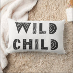 Mitt Kid "Vilda barn" Unik Baby-rum Scandi Lumbarkudde<br><div class="desc">Mitt Kid "Vilda barn" Unik Baby Room Scandi Lumbar Pillow</div>