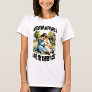 Mitt Knubbig Cat Women White T Shirt