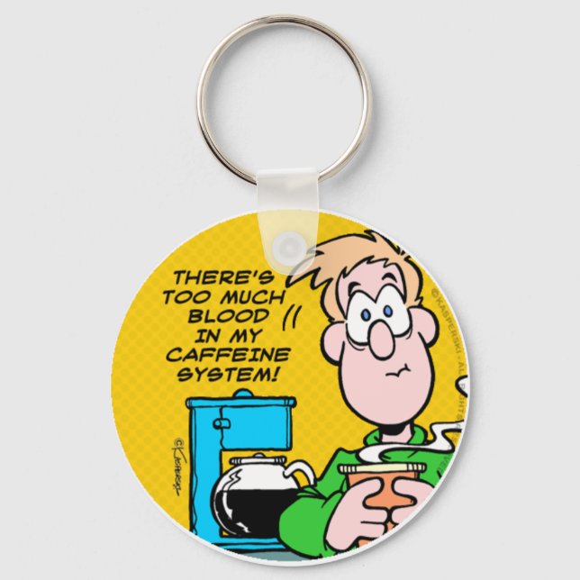 Mitt koffeinsystem nyckelring (Framsida)
