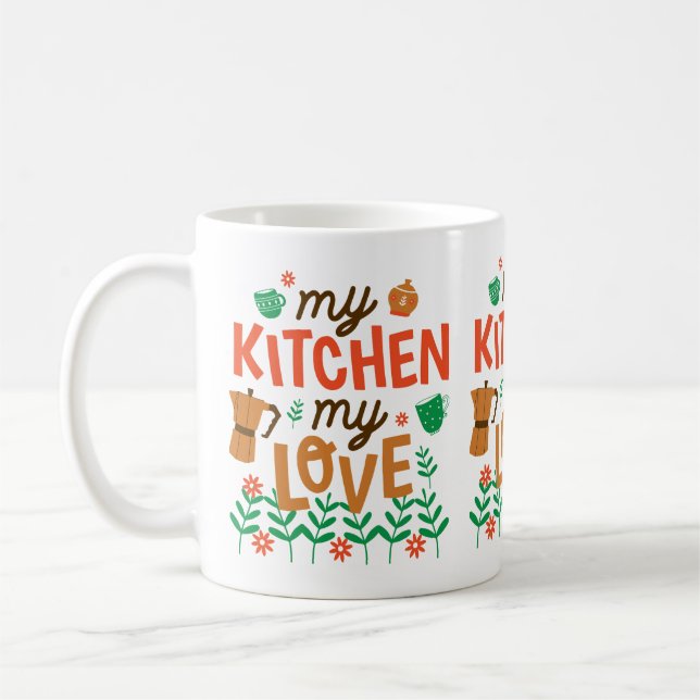 Mitt kök, min kärlek kaffemugg (Vänster)