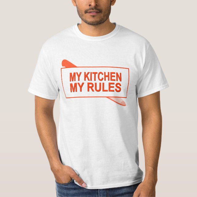 Mitt kök. Min regler. Rolig design för kökchef Tee (Framsida)