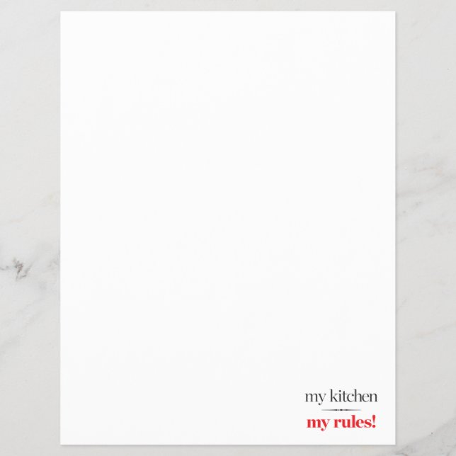 Mitt kök, mina regler reklamblad (Framsidan)