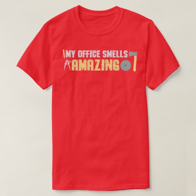 Mitt kontor luktar fantastisk t shirt (Design framsida)