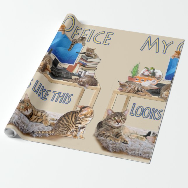 Mitt kontor ser ut så här presentpapper (Utrullad)