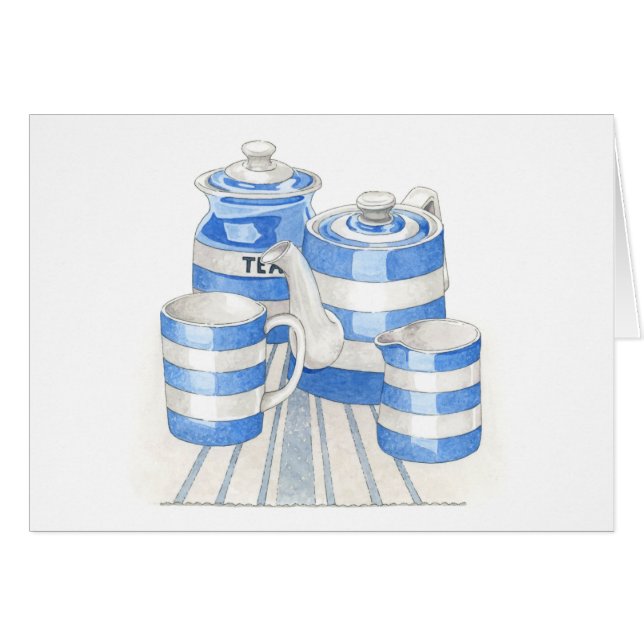 Mitt kort för Cornishware (Framsidan Horizontal)