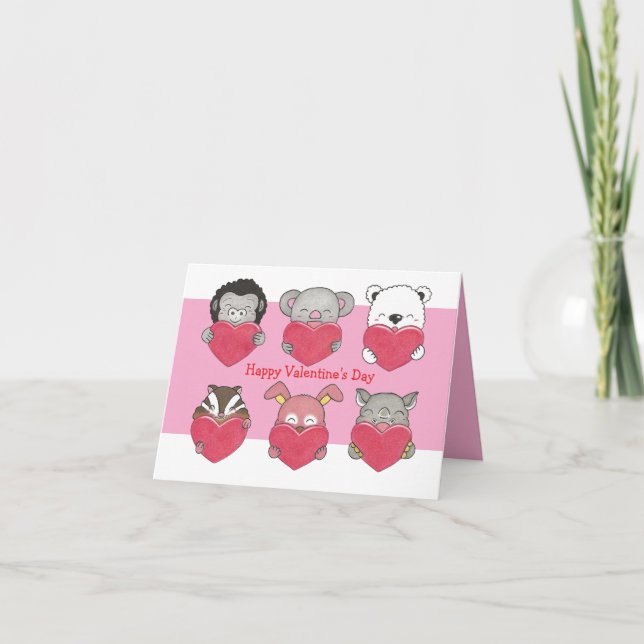 Mitt kort för utbyte av alla hjärtslag i djurhjärt (Framsida)