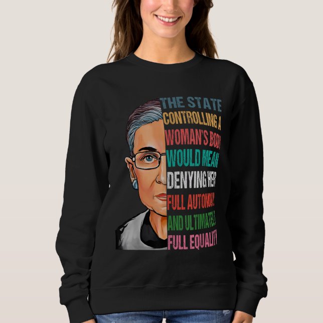 Mitt kropp mitt val Ruth Bader Ginsburg Pro-val F T Shirt (Framsida)