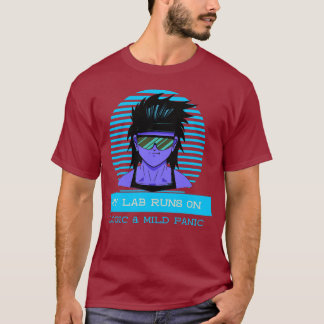 Mitt labb kör på logik och mild panik Vetenskapslä T Shirt